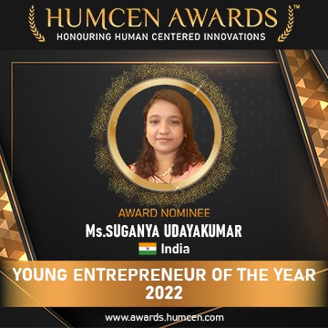 Ms.SUGANYA-UDAYAKUMAR-YOUNG-ENTREPRENEUR-OF-THE-YEAR-INDIA/NOMINEE